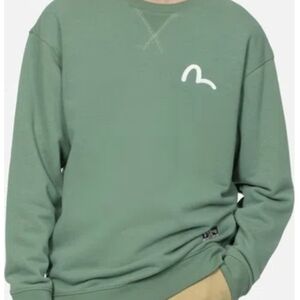 NEW Evisu Seagull Sweatshirt Green 2024 L Large RARE (2eahtm4sw7083rxct)